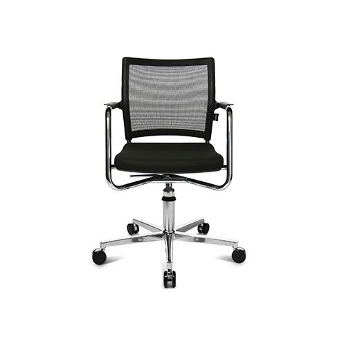 Moderner Besucherstuhl - ERGOMEDIC 110-2 3D - Wagner - Eine Marke der Topstar GmbH - für den Innenraum / Netz / Leder