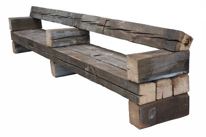 Klassische Gartenbank - CHUNKY - piet hein eek - Holz