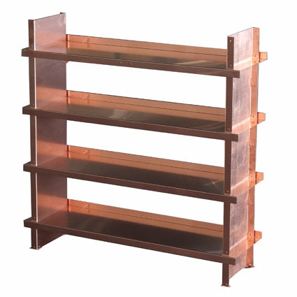 Modernes Regal - 1408 - piet hein eek - Edelstahl