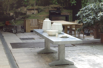 Moderner Tisch - 2070 - piet hein eek - Zink / rechteckig