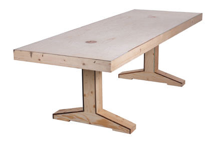 Moderner Tisch - 1890 - piet hein eek - Holz / rechteckig