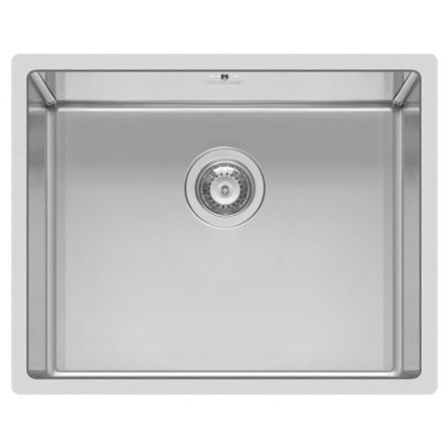 Einbeckenspüle - SQUARE 500 R14 - ELLECI - ohne Abtropffläche / Edelstahl / einbaufähig