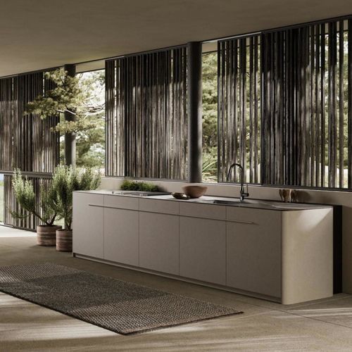 Kücheninsel für Außenbereich - HAIKU - Key cucine - modern / minimalistisch / Marmor