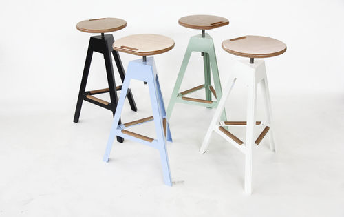Moderner Barhocker - Nautinox Living - Gestell aus Metall / für Garten