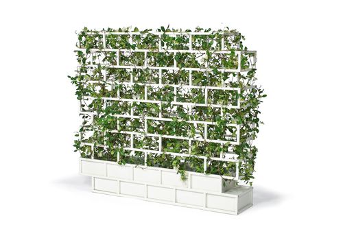 Aluminium-Pflanzkübel - GREENWALL - Nautinox Living - mit Spalier / modern / für Außenbereich