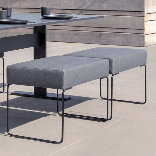 Moderne Gartenbank - CHER - april furniture - Stoff / ohne Rückenlehne / ohne Armlehnen
