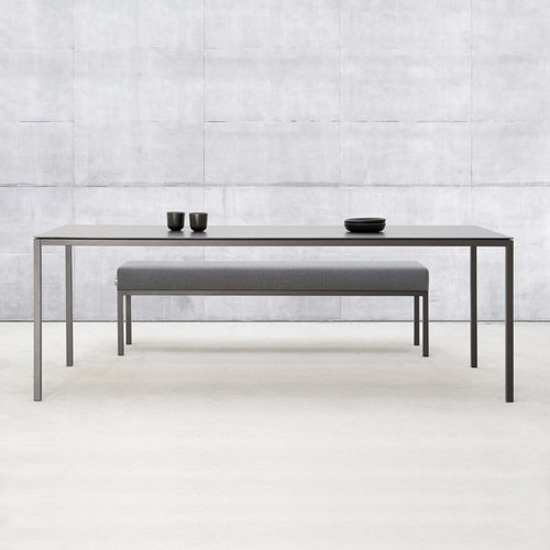 Moderner Tisch - VAL - april furniture - Keramik / Gestell aus Metall / rechteckig
