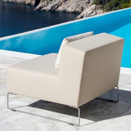 Moderner Kaminsessel - JAM - april furniture - Stoff / Sunbrella® / Metall