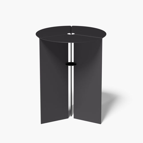 Moderner Beistelltisch - PEACE - april furniture - Edelstahl / Gestell aus Stahl / rund