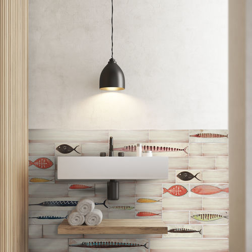Keramikfliesen - IL PESCATO - AR.CE.A. SRL Handmade design - Relief / emailliert / handgemalt