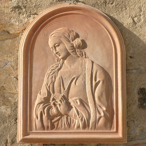 Dekorplatte für Wand - MADONNA DELLA TRINA - Terrecotte Poggi Ugo - Ton / Relief