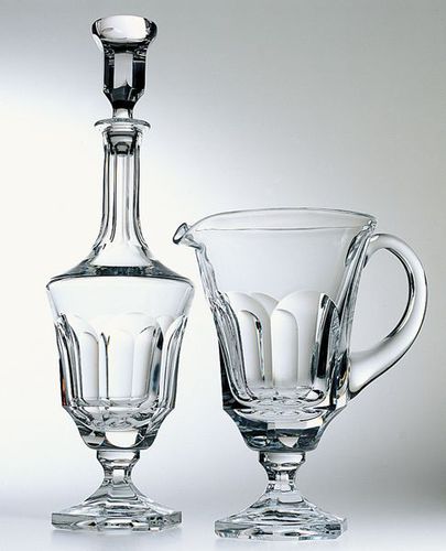 Kristallkaraffe - CHENONCEAUX OR - CRISTAL DE SÈVRES - für Gourmetrestaurant