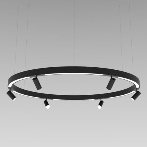 Moderner Kronleuchter - RING1200+ + DS - NEONNY - Aluminium / Kunststoff / für Gewerbegebrauch