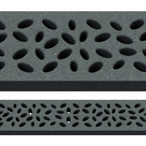 Gitter-Abflussrinne - JONITE: PEBBLES - Lateral Design Studio - Stein / für öffentliche Bereiche