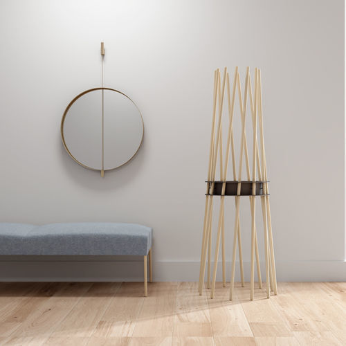 Bodenstehender Garderobenständer - KER - Systemtronic - modern / Stahl / Holz