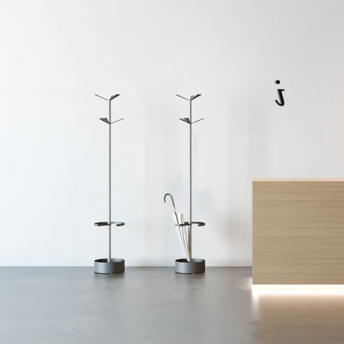 Bodenstehender Garderobenständer - ELICA - Systemtronic - modern / Aluminium / schwarz