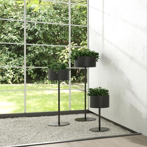 Aluminium-Pflanzkübel - GREEN CLOUD - Systemtronic - rund / modern / für öffentliche Bereiche