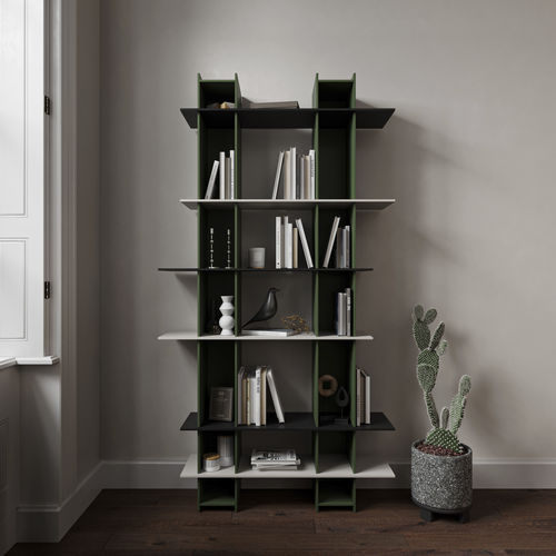 Modul-Bücherregal - Joint - Sculptures Jeux - modern / für Hotels / für öffentliche Einrichtungen