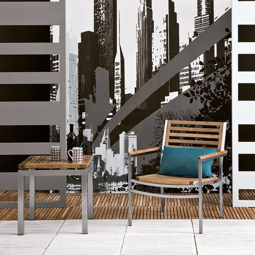 Moderner Sessel - Berbeda - Il Giardino di Legno - Teakholz / Teakholz / Edelstahl