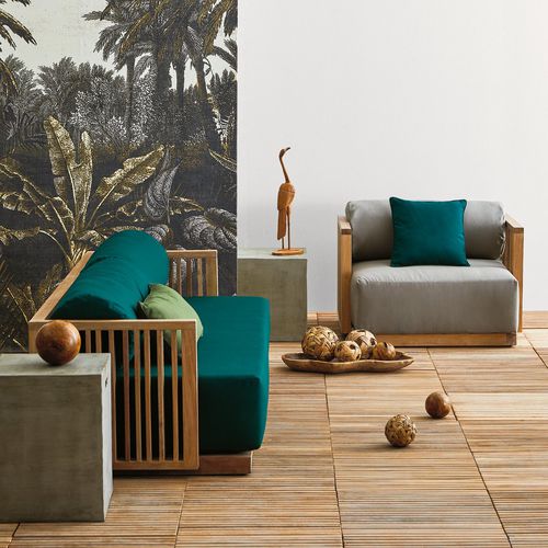 Modernes Sofa - Code - Il Giardino di Legno - für Außenbereich / Stoff / mit Armlehnen