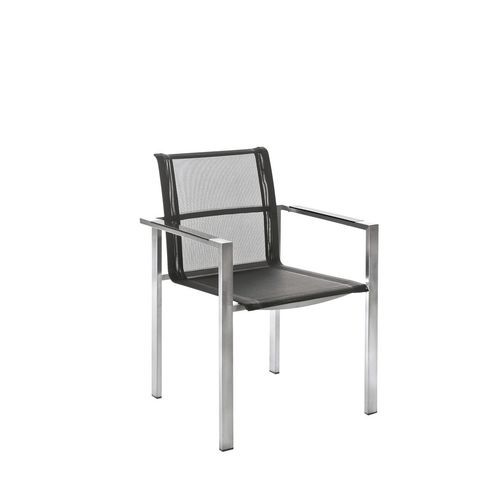 Moderner Stuhl - Adamas - Il Giardino di Legno - für Außenbereich / Batyline® / Gestell aus rostfreiem Edelstahl