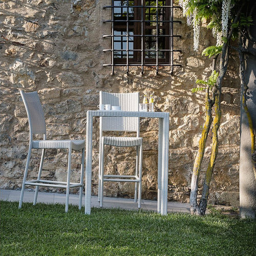 Moderner Barstuhl - Tonga - Il Giardino di Legno - für Außenbereich / PVC / Gestell aus Aluminium