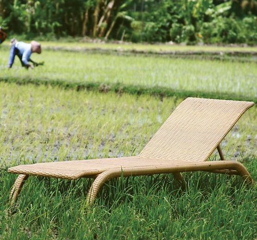Moderne Sonnenliege - Waikiki - Il Giardino di Legno - PVC / Aluminium / verstellbare Rücklehne