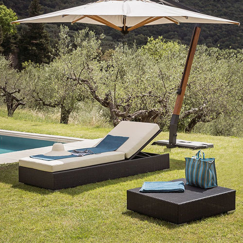 Moderne Sonnenliege - Maui - Il Giardino di Legno - Stoff / PVC / Aluminium