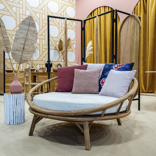 Rundes Sofa - Ring - Il Giardino di Legno - modern / für Außenbereich / Stoff