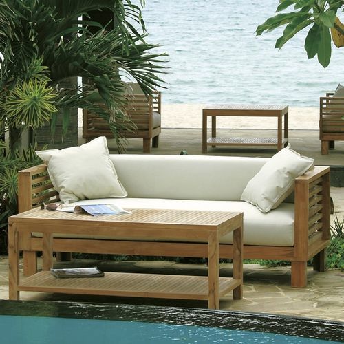 Modernes Sofa - Saint Tropez - Il Giardino di Legno - für Garten / Stoff / mit Armlehnen