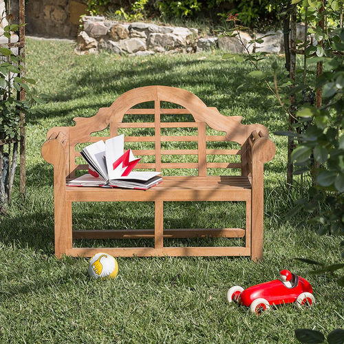 Moderne Bank - Vittoria Jr. - Il Giardino di Legno - Teakholz / mit Rückenlehne / mit Armlehnen