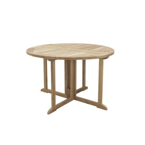 Moderner Esstisch - Savana - Il Giardino di Legno - Teakholz / Gestell aus Teakholz / rund