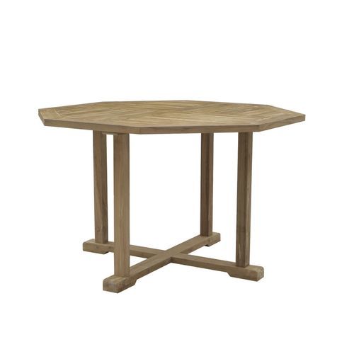 Moderner Esstisch - Macao - Il Giardino di Legno - Teakholz / Gestell aus Teakholz / achteckig