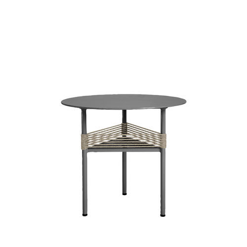Moderner Beistelltisch - Antipodi - Il Giardino di Legno - Aluminium / Gestell aus Aluminium / rund