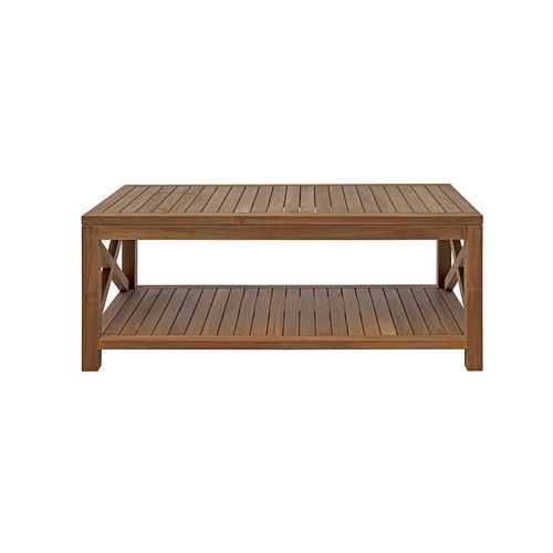 Moderner Couchtisch - Venezia - Il Giardino di Legno - Teakholz / Gestell aus Teakholz / rechteckig