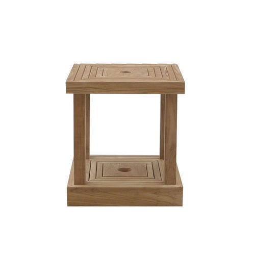 Klassischer Beistelltisch - Ombrelloni - Il Giardino di Legno - Teakholz / Gestell aus Teakholz / quadratisch
