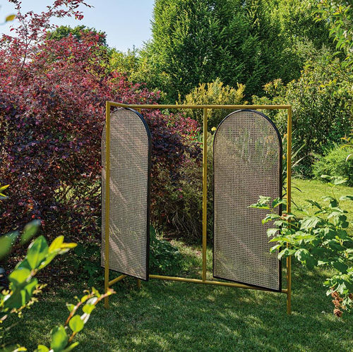 Moderner Paravent - Antipodi  - Il Giardino di Legno - Rattan / Metall / regelbar