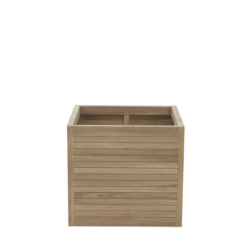 Teakholz-Pflanzgefäß - ACCP0825 - Il Giardino di Legno - freistehend / quadratisch / für Privatgebrauch