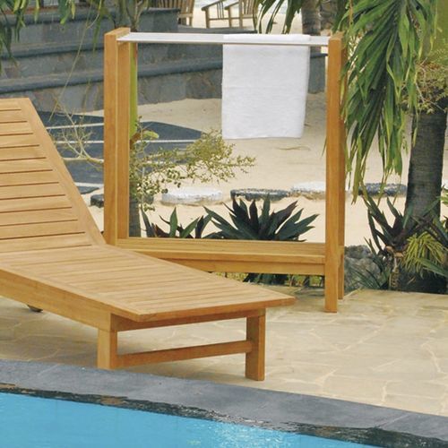 Handtuchhalter / mehr als 3 Stangen - ACCS5804 - Il Giardino di Legno - bodenstehend / Edelstahl / Teakholz