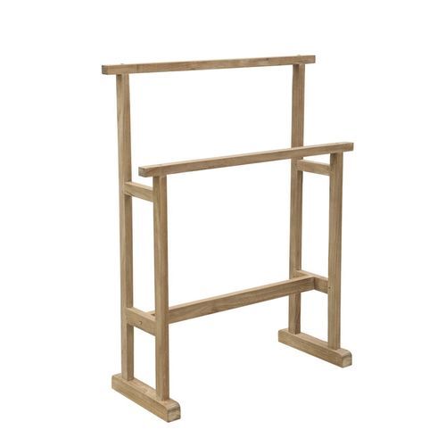 Handtuchhalter / 2 Stangen - ACCS0845 - Il Giardino di Legno - bodenstehend / Teakholz / Garten