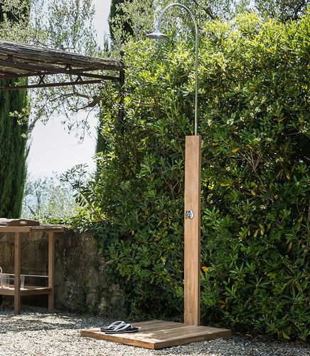 Teakholz-Außendusche - ACCS0811 - Il Giardino di Legno - für Privatgebrauch