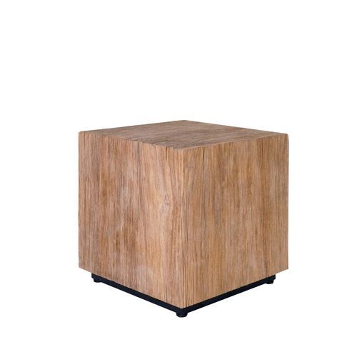 Moderner Beistelltisch - Stratos - Il Giardino di Legno - Teakholz / Gestell aus Metall / Gestell aus Teakholz