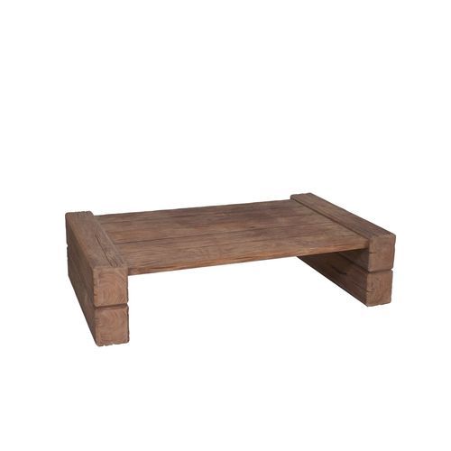 Moderner Couchtisch - Stratos - Il Giardino di Legno - Teakholz / Gestell aus Teakholz / rechteckig