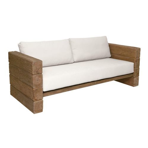 Modernes Sofa - Stratos - Il Giardino di Legno - für Außenbereich / Stoff / mit Armlehnen