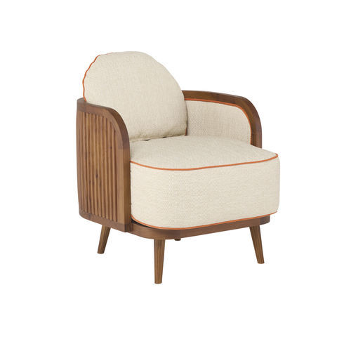 Design-Sessel - GRIS03C1 - Il Giardino di Legno - Stoff / Teakholz / Polster