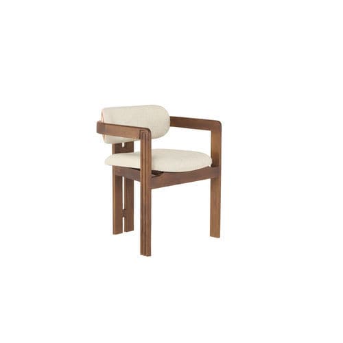 Moderner Esszimmerstuhl - GRIS03C2 - Il Giardino di Legno - für den Innenraum / Stoff / Gestell aus Teakholz