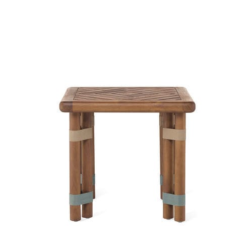 Moderner Couchtisch - LIGN04I5 - Il Giardino di Legno - Teakholz / geöltes Holz / Gestell aus Teakholz