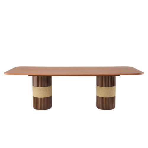 Design-Esstisch - GRIS04J8 - Il Giardino di Legno - Teakholz / Gestell aus Teakholz / rechteckig