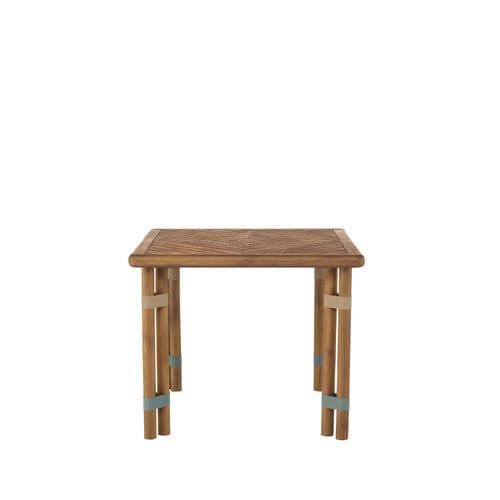 Moderner Esstisch - LIGN04I7 - Il Giardino di Legno - Teakholz / geöltes Holz / Keramik