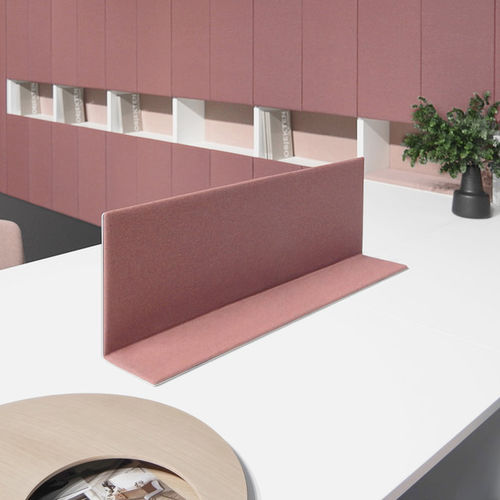 Tisch-Bürotrennwand - KEYSCREEN - Objekten - Polyester / Hanf / Wolle